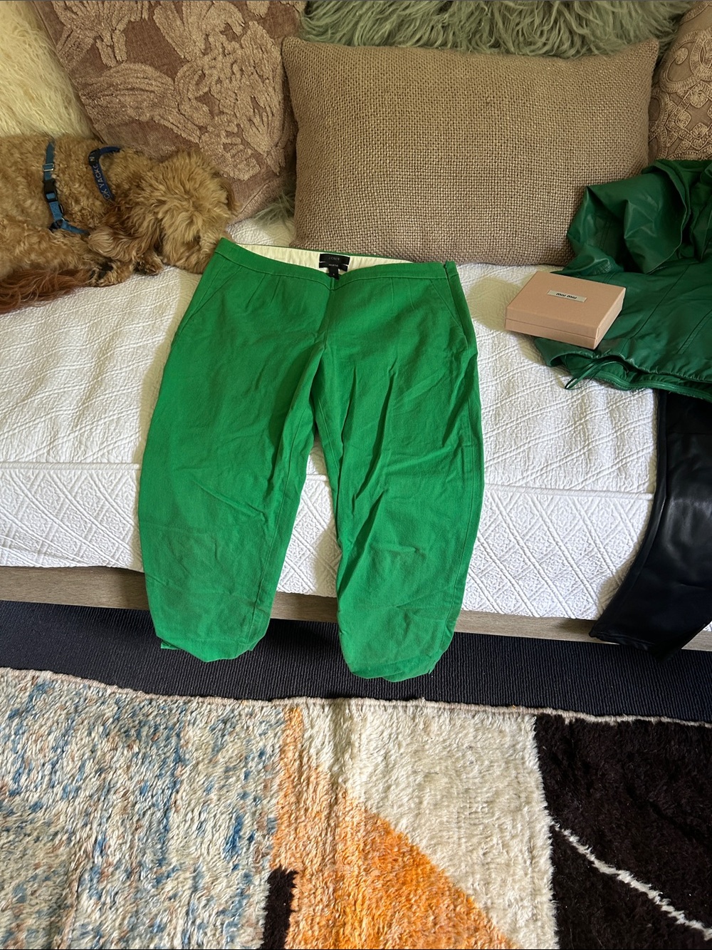 J. Crew Bright Green Cropped Pants